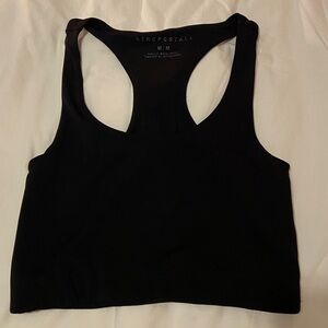 Aeropostale Women's Black Racerback Sports Bra